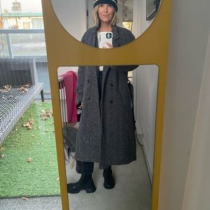 Vintage herringbone oversize coat